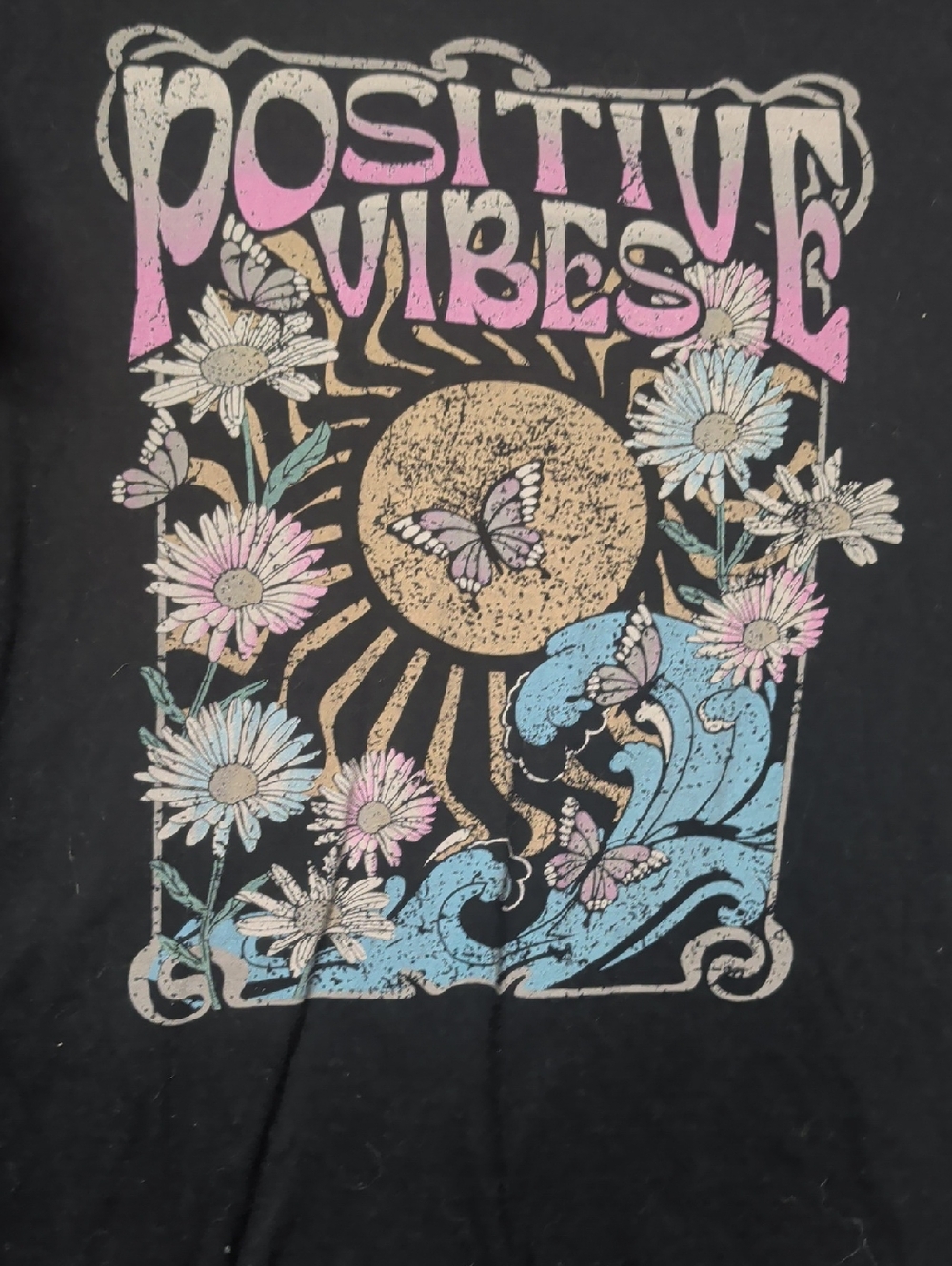 Positive vibes - black